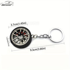 Hot RIM Car Wheel Hub Keychain Key Ring Brake Discs Tire Auto Key Chain