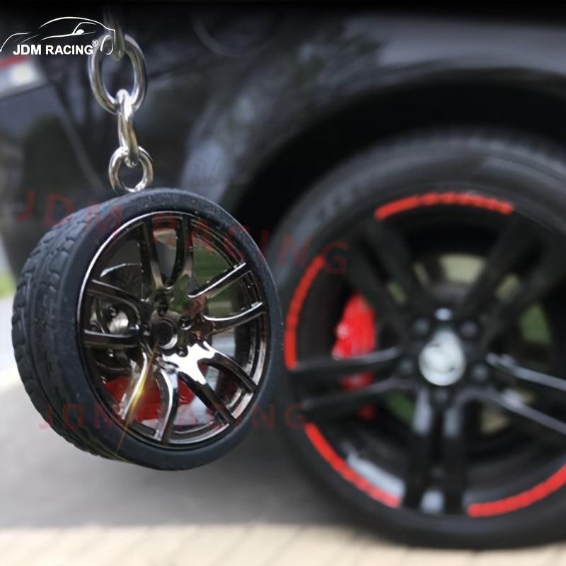 Hot RIM Car Wheel Hub Keychain Key Ring Brake Discs Tire Auto Key Chain