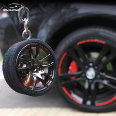 Hot RIM Car Wheel Hub Keychain Key Ring Brake Discs Tire Auto Key Chain