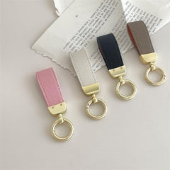 French Faux Leather Keychain High Texture Ins Creative Ornament Car Key Chain