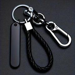 5pcs Leather Rope Keychain Braided Car Key Rope Pendant
