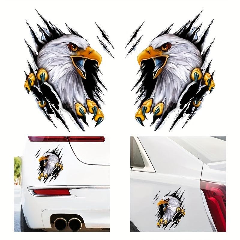 3D Cartoon Motorcycle Sticker Vinyl Car Body Decoration Eagle Car Sticker Decals