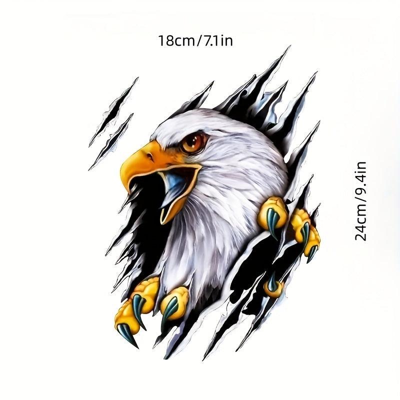 3D Cartoon Motorcycle Sticker Vinyl Car Body Decoration Eagle Car Sticker Decals