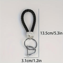 Crystal Inlaid Rhinestone Car Keychain Women's Key Buckle