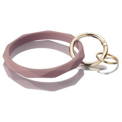 Silicone Bangle Key Ring Bracelet - Stylish Gift for Women