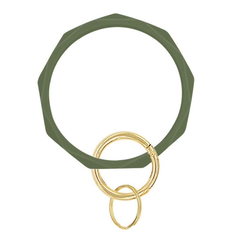 Silicone Bangle Key Ring Bracelet - Stylish Gift for Women