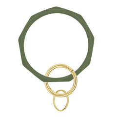 Silicone Bangle Key Ring Bracelet - Stylish Gift for Women