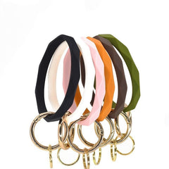 Silicone Bangle Key Ring Bracelet - Stylish Gift for Women