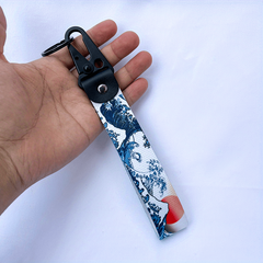 Hokkaido Sea Wave Keychain for Cars and Motorcycles