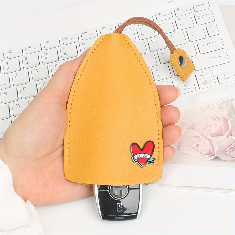 Faux Leather Key Bag Unisex Keychain Pouch Car Key Holder Case