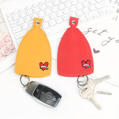 Faux Leather Key Bag Unisex Keychain Pouch Car Key Holder Case