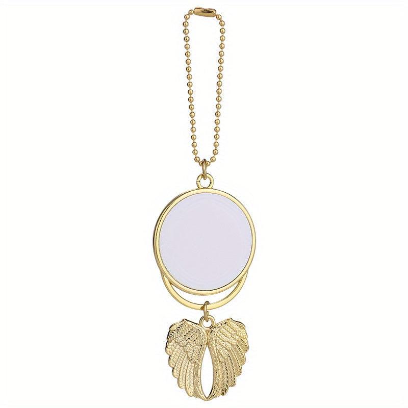 Angel Wings Keychain Car Ornament Aluminum Sheet Metal Keychain Pendant