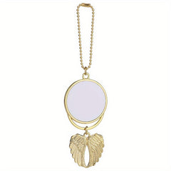 Angel Wings Keychain Car Ornament Aluminum Sheet Metal Keychain Pendant