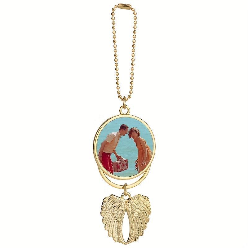 Angel Wings Keychain Car Ornament Aluminum Sheet Metal Keychain Pendant
