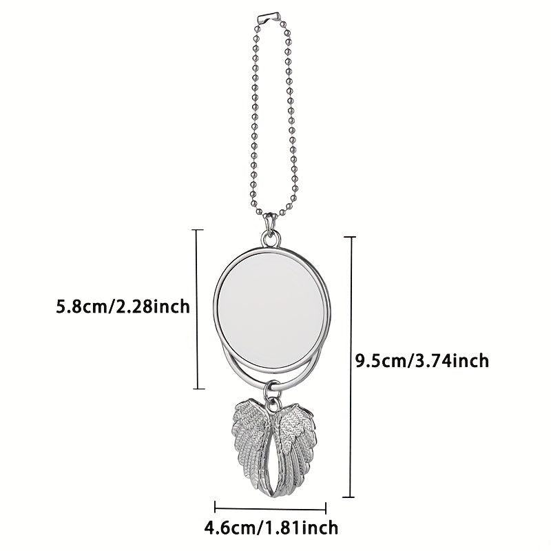 Angel Wings Keychain Car Ornament Aluminum Sheet Metal Keychain Pendant