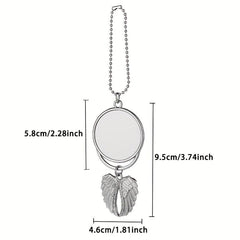 Angel Wings Keychain Car Ornament Aluminum Sheet Metal Keychain Pendant
