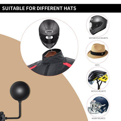 Helmet Wall Mount Motorcycle Helmet Rack Holder 180 Degree Rotation