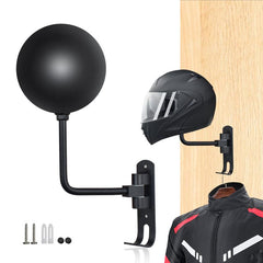 Helmet Wall Mount Motorcycle Helmet Rack Holder 180 Degree Rotation