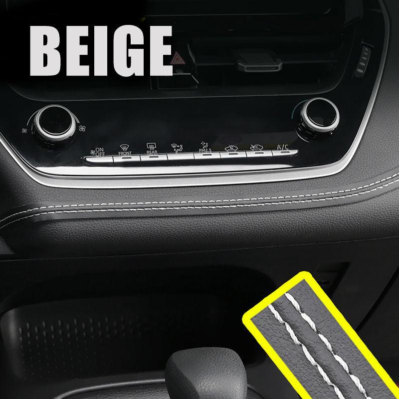 Car Interior Moulding Trim Self adhesive Dashboard Leather Decorative Line Red