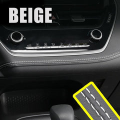 Car Interior Moulding Trim Self adhesive Dashboard Leather Decorative Line Red