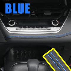 Car Interior Moulding Trim Self adhesive Dashboard Leather Decorative Line Red