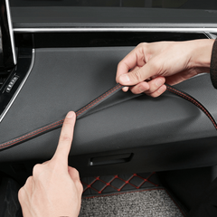 Car Interior Moulding Trim Self adhesive Dashboard Leather Decorative Line Red