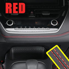 Car Interior Moulding Trim Self adhesive Dashboard Leather Decorative Line Red