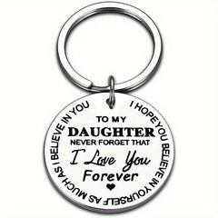 TO MY SON DAUGHTER Stainless Steel Car Key Chain Gift