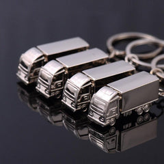 Big Truck Metal Keychain Car Advertising Waist Hanging Key Ring Chain Pendant
