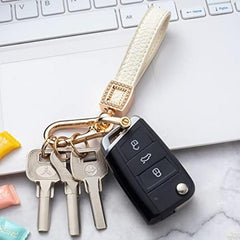 Microfiber Leather Car Keychain Universal Car Key Fob Keychain Holder