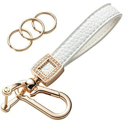 Microfiber Leather Car Keychain Universal Car Key Fob Keychain Holder
