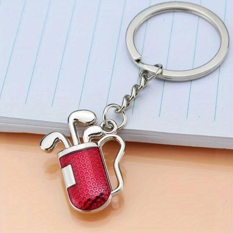 Mini 3D Golf Club Barrel Keychain - Car Keychain Gift