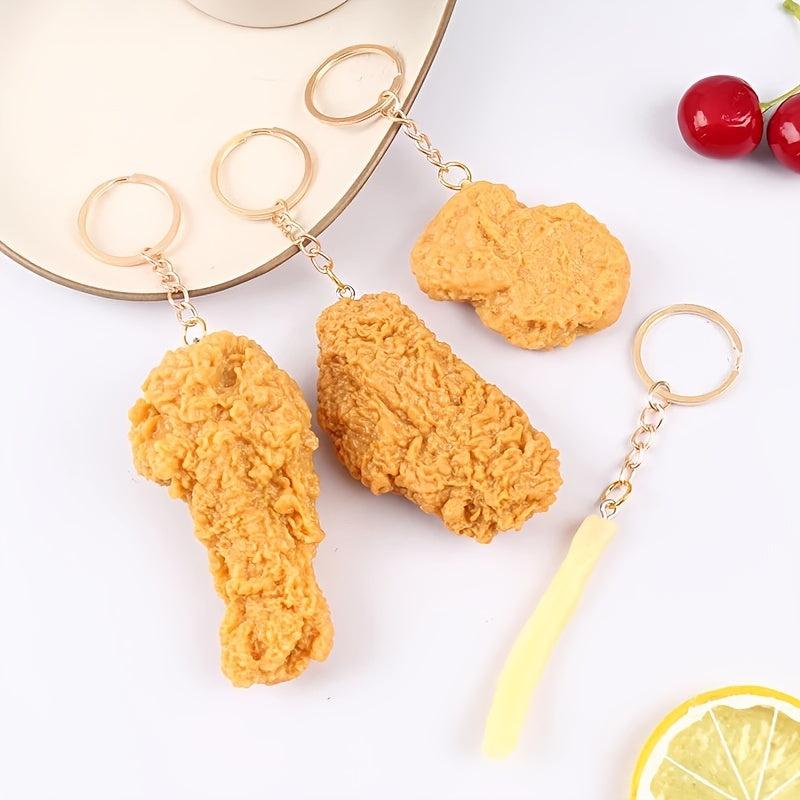 Funny Fried Chicken Car Keychain Add Some Fun to Your Keys