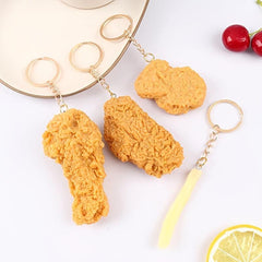Funny Fried Chicken Car Keychain Add Some Fun to Your Keys