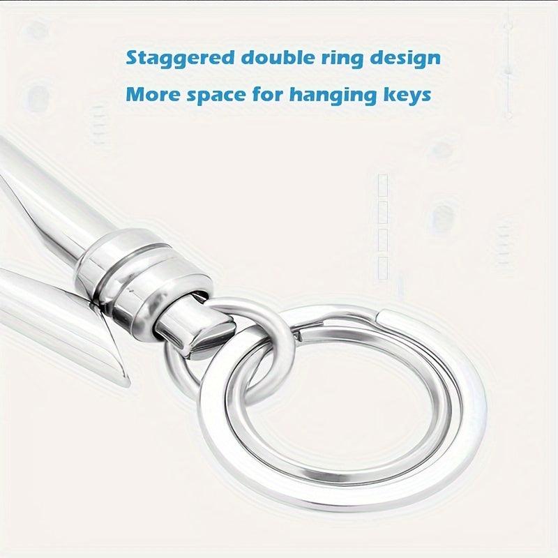 Men's Double Ring Car Key Chain