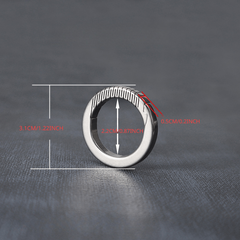 Titanium Alloy Keychain Car Key Ring Men Women Lock Spoon Buckle Pendant
