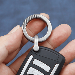Titanium Alloy Keychain Car Key Ring Men Women Lock Spoon Buckle Pendant