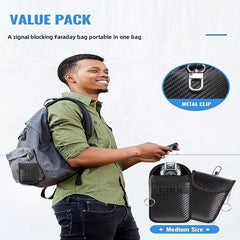 Signal Blocking Key Fob Protector Anti Theft Pouch