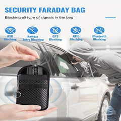 Signal Blocking Key Fob Protector Anti Theft Pouch