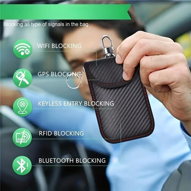 Signal Blocking Key Fob Protector Anti Theft Pouch