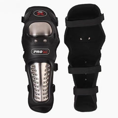 Motorcycle Knee Elbow Pads Set Stainless Steel Anti-fall Gear