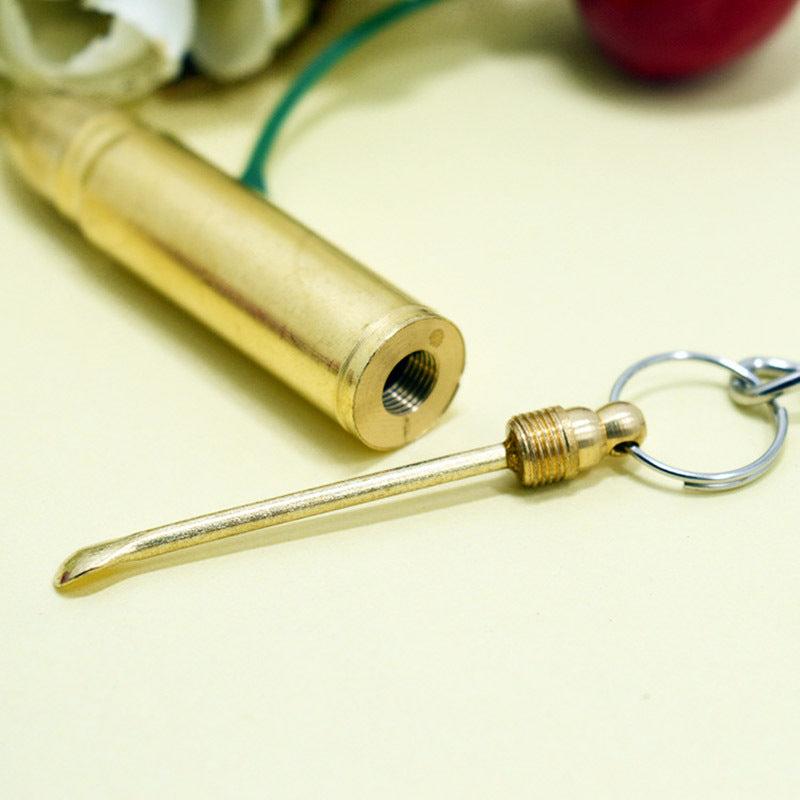 Bullet Keychain Earpick Spoon Keychain Couple Keyring