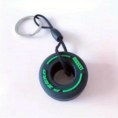 Rubber Tire Keychain Car Key Chain Couple Backpack Pendant