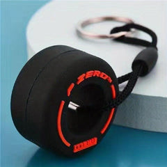Rubber Tire Keychain Car Key Chain Couple Backpack Pendant