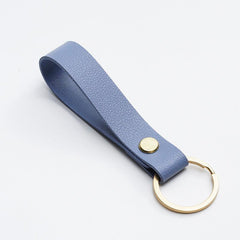 Elegant PU Leather Keychain - Business Gift for Men & Women