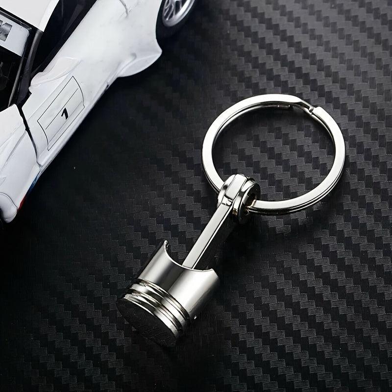 Car Engine Piston Style Keychain Key Ring Metal Model Keyring Keyfob