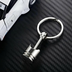 Car Engine Piston Style Keychain Key Ring Metal Model Keyring Keyfob