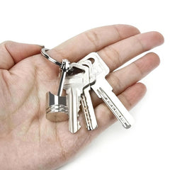 Car Engine Piston Style Keychain Key Ring Metal Model Keyring Keyfob