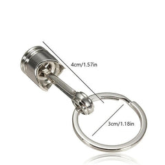 Car Engine Piston Style Keychain Key Ring Metal Model Keyring Keyfob