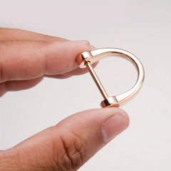 Screw Shackle Heavy D Rings Key Chain Holder